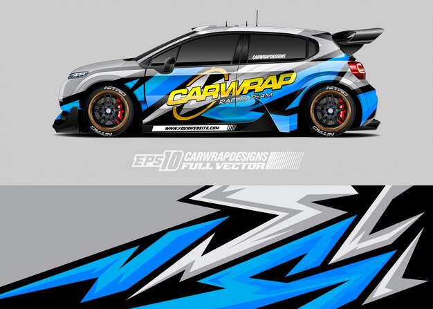 Racing car wrap designs