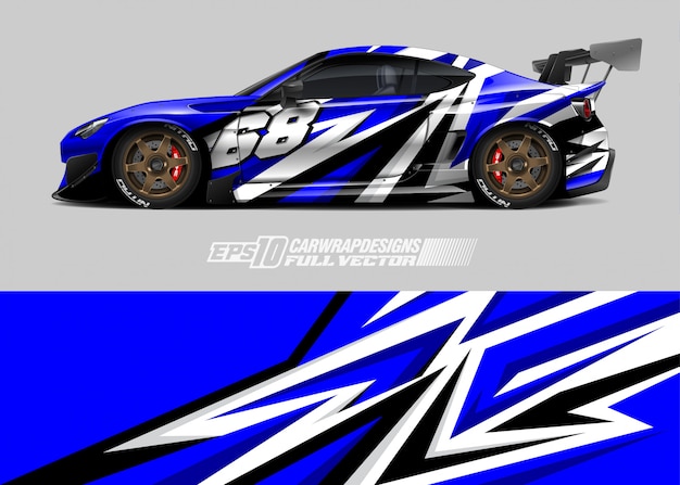 Racing car wrap designs