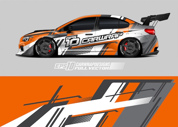 Racing car wrap designs