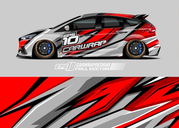 Racing car wrap designs