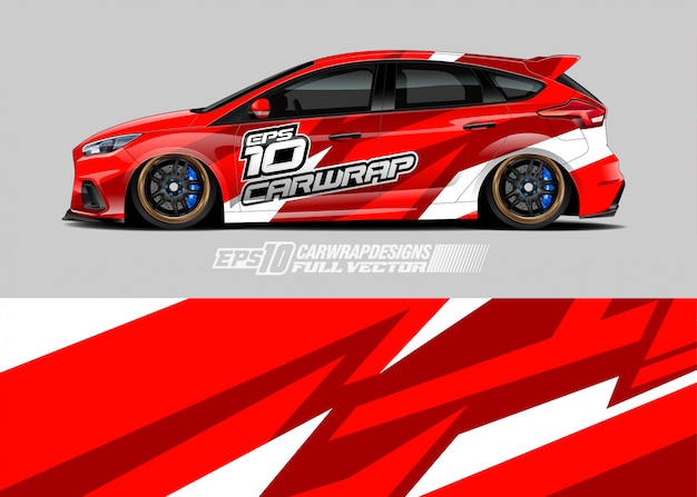 Racing car wrap designs