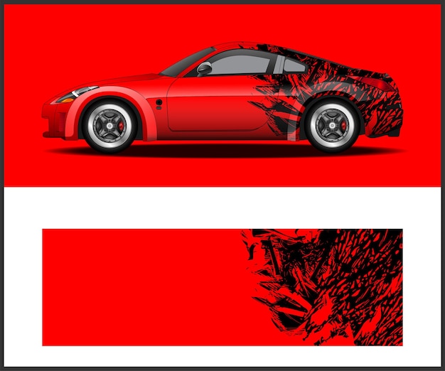 racing car wrap stripe for the vehicle rally livery sport car