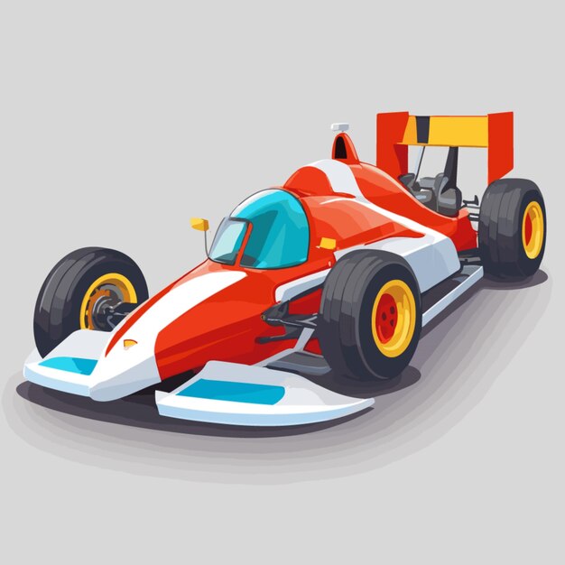 Vector racing cartoon vector