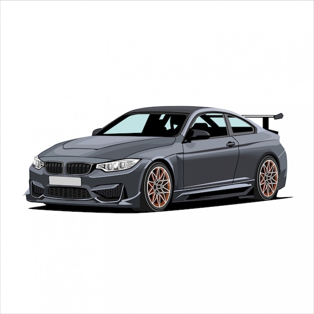 Racing City Car illustratie