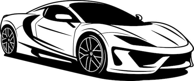 Racing Excitement in Vector Form A Graphic Tribute to Speed and Thrills Futuristic Vision in Black V