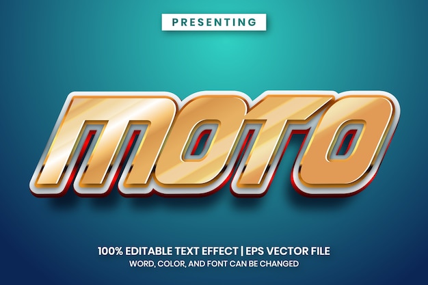 Racing game text effect