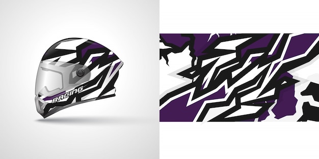 Racing helm wrap illustratie