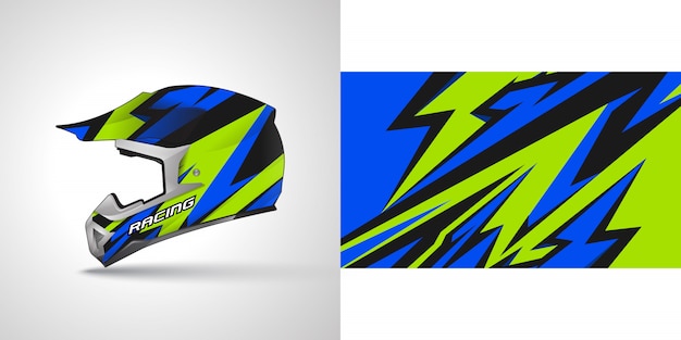 Racing helm wrap illustratie