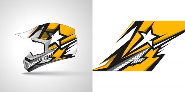 Racing helm wrap illustratie