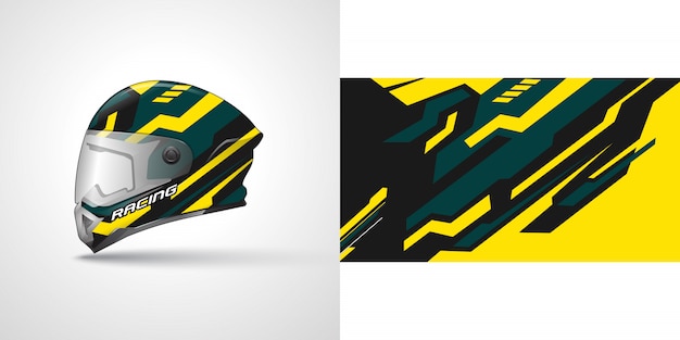 Racing helm wrap illustratie