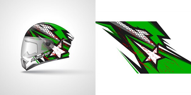 Racing helm wrap illustratie