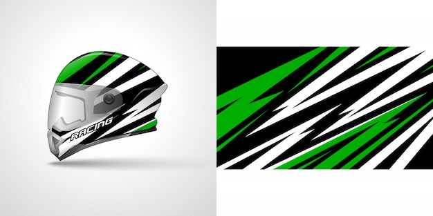 Racing helm wrap illustratie