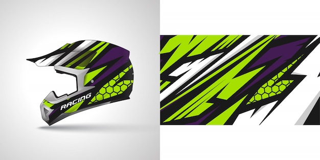 Racing helm wrap illustratie