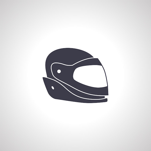 Racing helmet icon motorcycle helmet icon