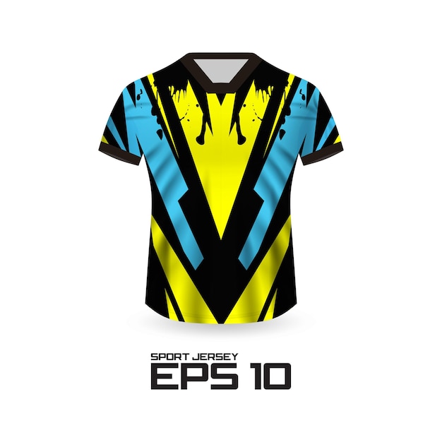 Racing Jersey Shirt Design Concept voor Sports Team Uniform