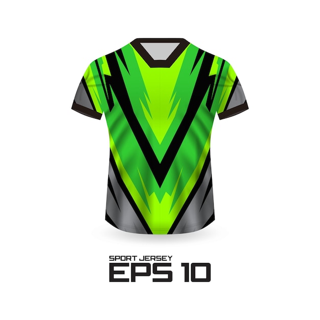 Racing Jersey Shirt Design Concept voor Sports Team Uniform