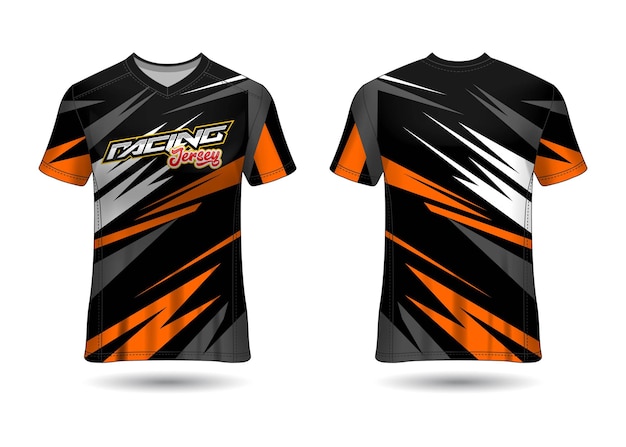 Racing jersey sjabloonontwerp