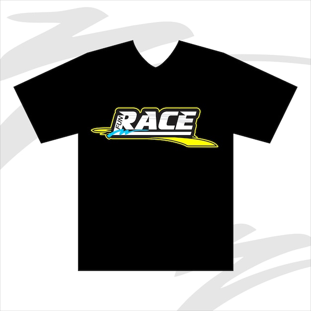 Vector racing logo tshirt jersey textuur ontwerp klaar om af te drukken logo afdrukbaar voor zeefdruk dtf dtg
