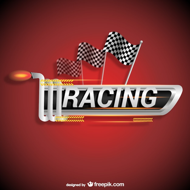 Vector racing logo vector