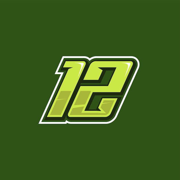 Вектор дизайна логотипа гоночного номера 01