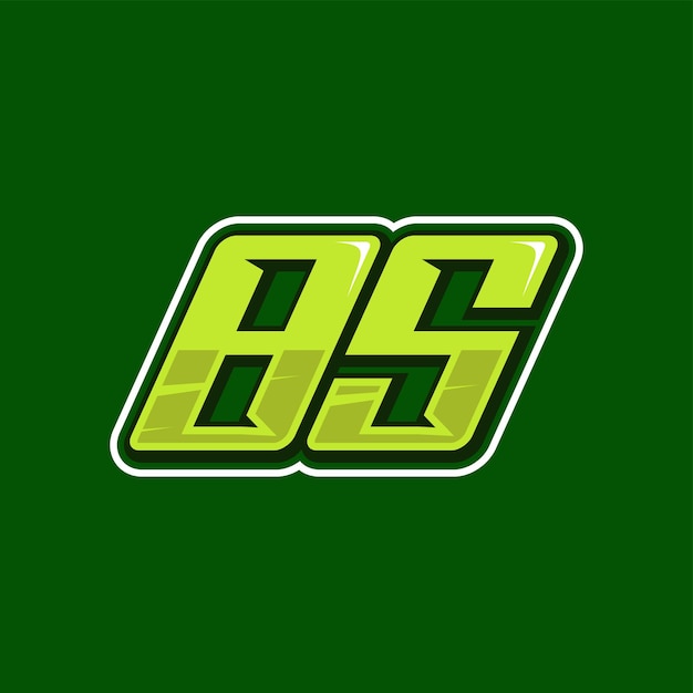 Vector racing number 85 logo design vector