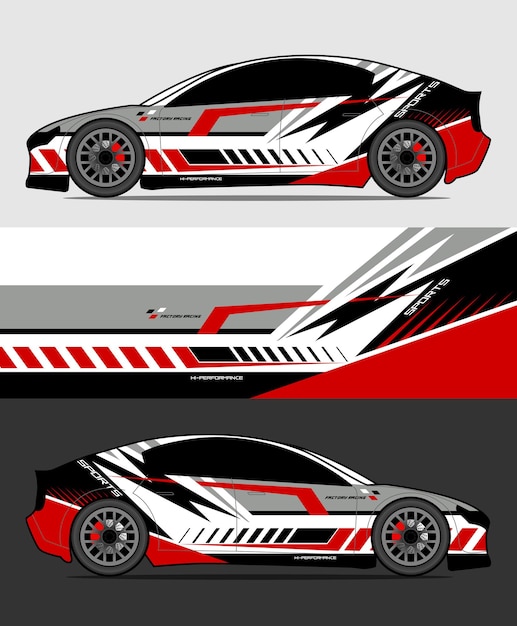 ベクトル レーシング パフォーマンス トレンディなファッショナブルなベクター t シャツとアパレルのデザイン デカール車