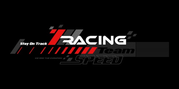 racing speed trendy fashionable vector t-shirt and apparel design,