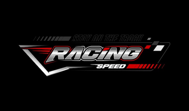 racing speed trendy fashionable vector tshirt and apparel design typography print poster