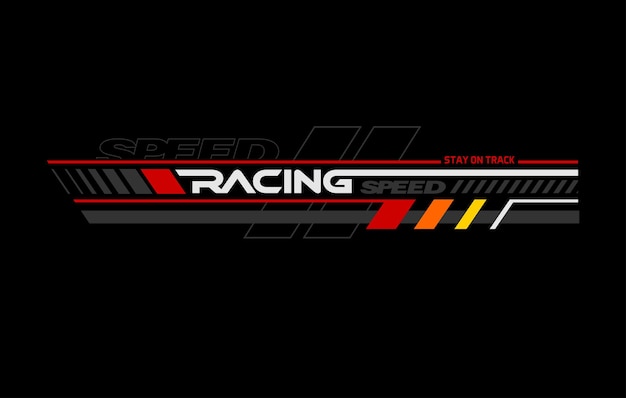 Racing SPEED typography design for print ready t shirts.