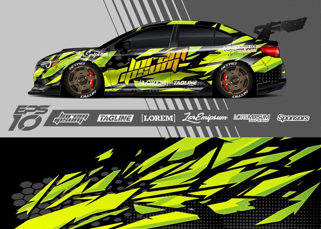 Vector racing sport car illustration