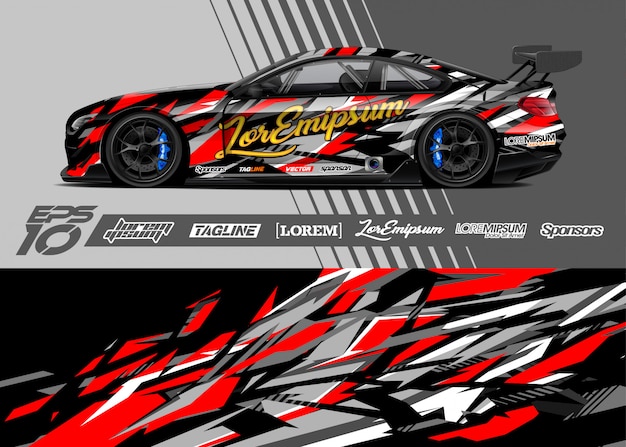 Racing sport car illustration