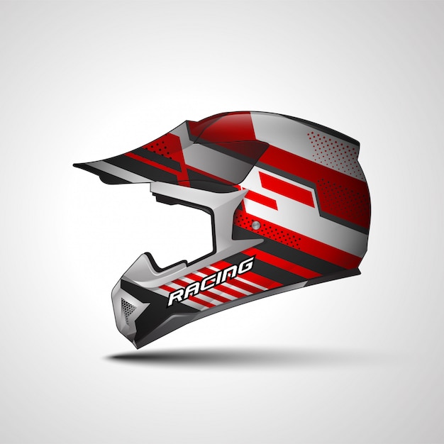 Racing Sport helm wrap sticker en vinyl sticker ontwerp