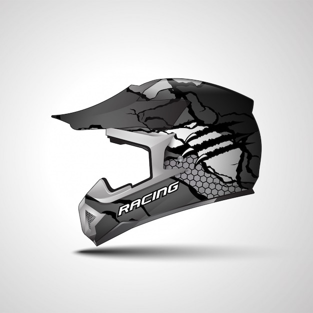 Adesivo avvolgente per casco racing sport e design adesivo in vinile