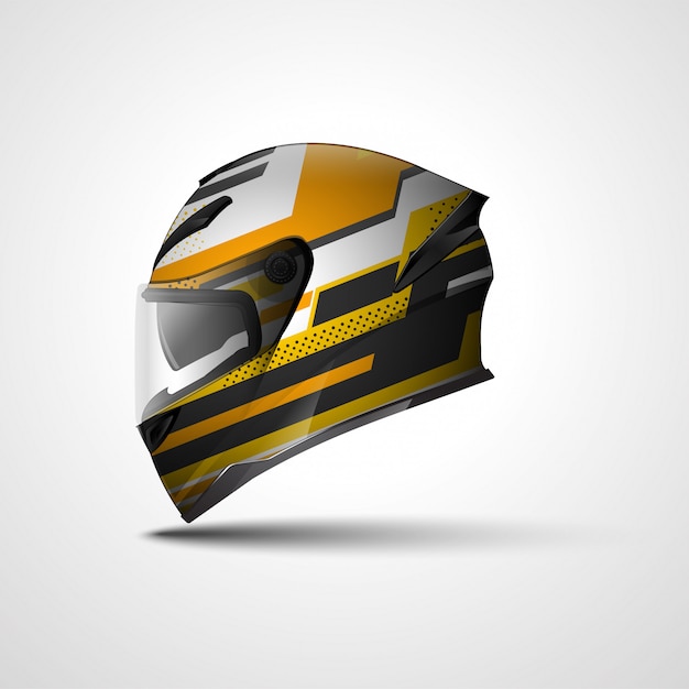 Racing Sport helmet wrap decal and vinyl sticker design