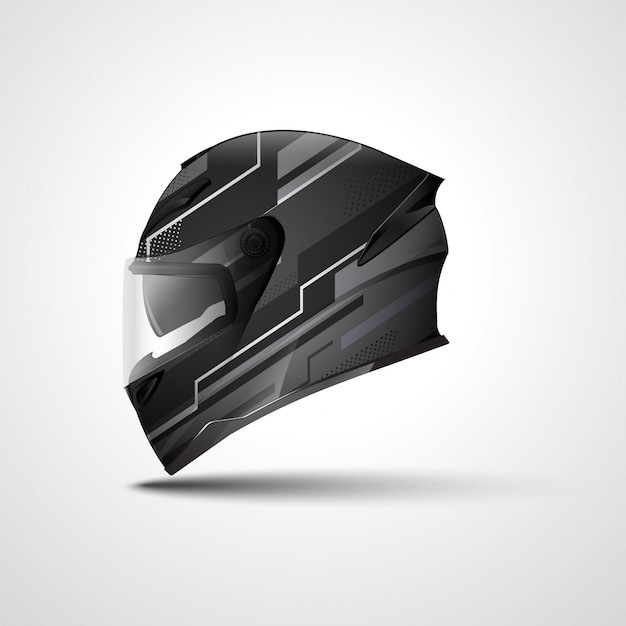 Racing sport helmet wrap decal and vinyl sticker design