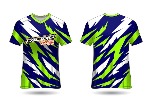 Racing sport jersey sjabloonontwerp