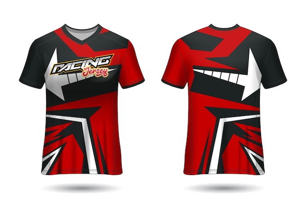 Racing sport jersey template design