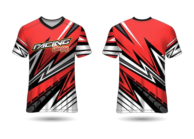 Racing sport jersey template design