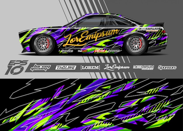Racing sportwagen illustratie