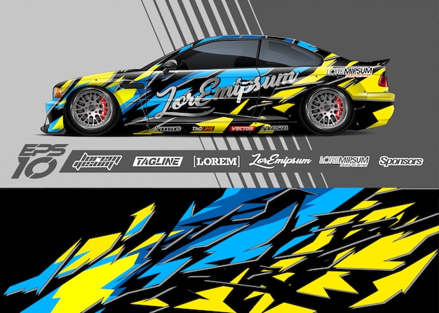 Racing sportwagen illustratie