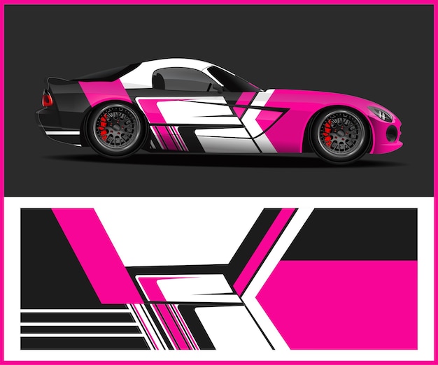 Racing Stripe Design and car wrap design