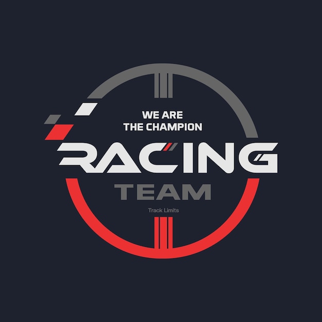 Racing championship logo design incorporated Vector Image