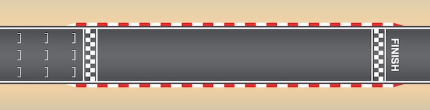 車のスタートラインとフィニッシュラインを備えたレーシングトラックの上面図スポーツレースカート用の道路インフィニティレーストラック用のグランジテクスチャキットスタートフィニッシュとライン上の道路ドリフト3Dトラフィックの背景