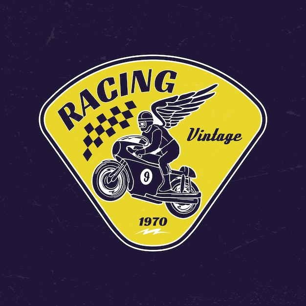 Racing Vintage Motorcycle Logo Badge