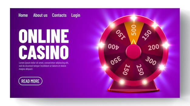 Rad van geluk of fortuin. Gok kans vrije tijd. Kleurrijk gokwiel. Online casino. Sjabloon voor webbestemmingspagina