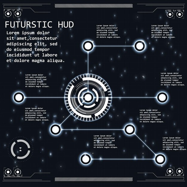 Vector radar hud display