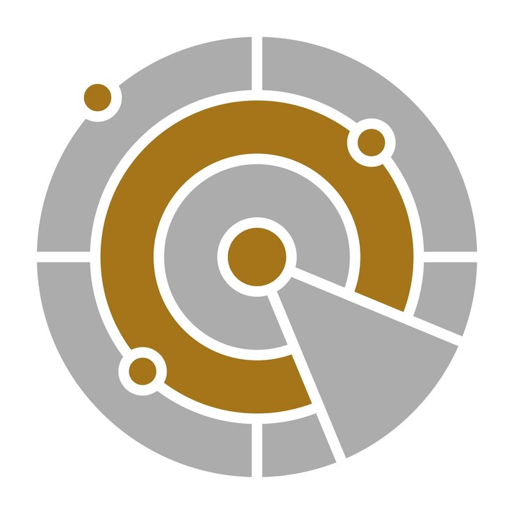 Vector radar icon style