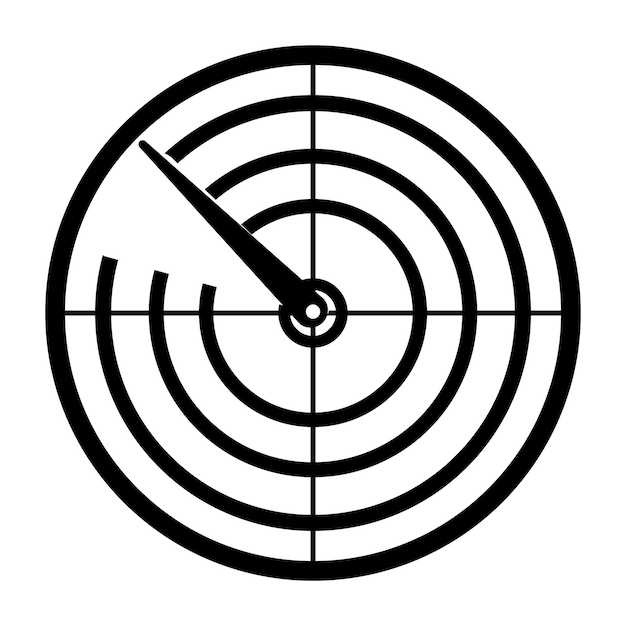Radar pictogram logo vector ontwerpsjabloon