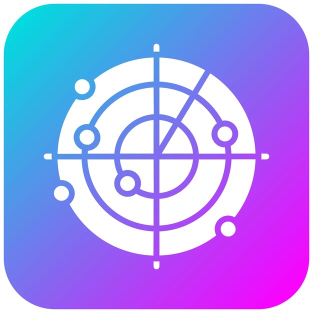 レーダーベクトルのアイコンを地図とナビゲーションのアイコンセットに使用できます