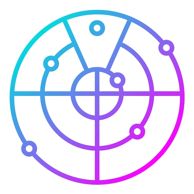 radar vector icon can be used for shooting iconset